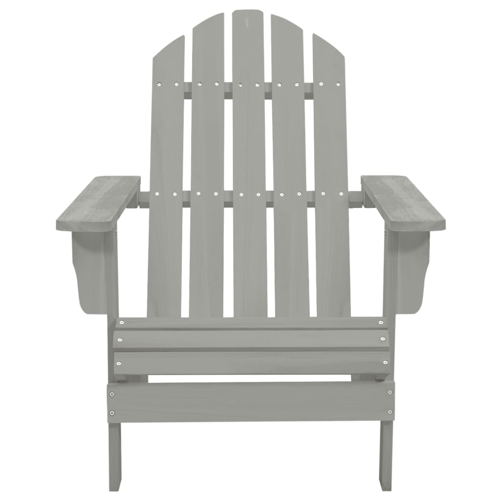 Garden Chair | Grey | Solid Fir Wood | Large | Detachable | Garden Chair