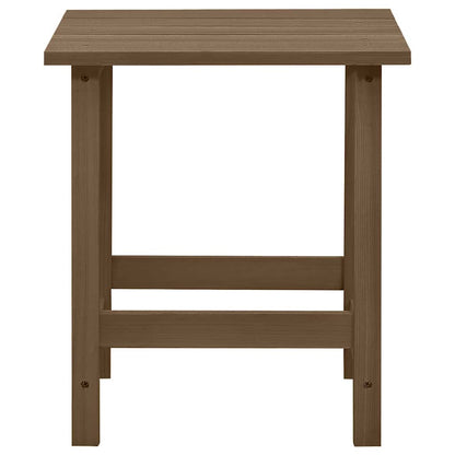 315931 vidaXL Garden Adirondack Chair with Ottoman&Table Solid Fir Wood Brown