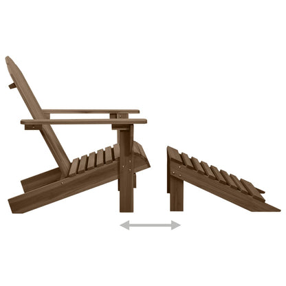 Garden Chair | Brown | Solid fir wood | Large | Detachable