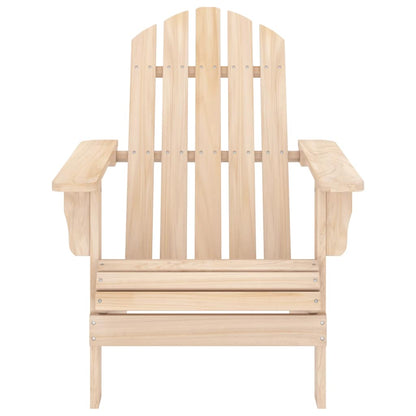 Garden Adirondack Chair with Ottoman and Table Solid Fir Wood