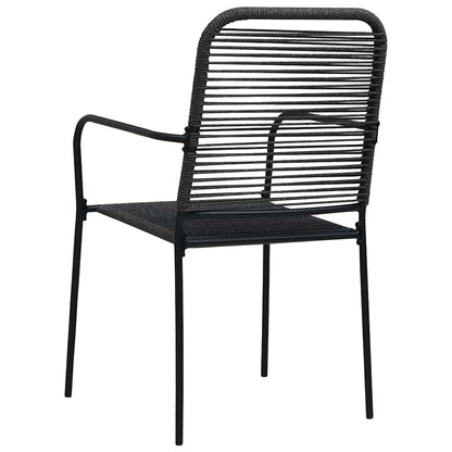 3060209 vidaXL 5 Piece Garden Dining Set Black Glass and Steel (312156+312162)