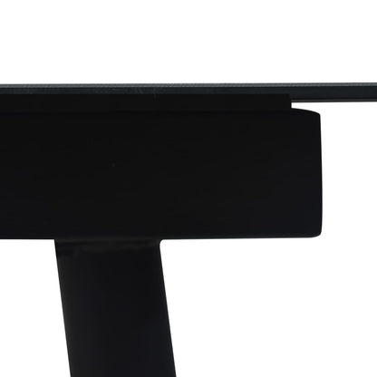 Dining Set | Black | PVC rattan, powder-coated steel, glass | Set