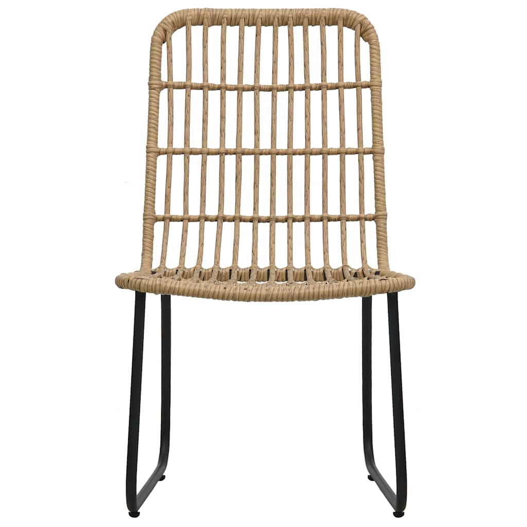 7 Piece Outdoor Dining Set Poly Rattan and Glass