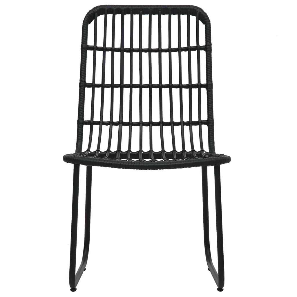 Dining Set | Black | Poly rattan | Large | Stackable | Outdoor Dining Set