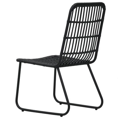 Dining Set | Black | Poly rattan | Large | Stackable | Outdoor Dining Set