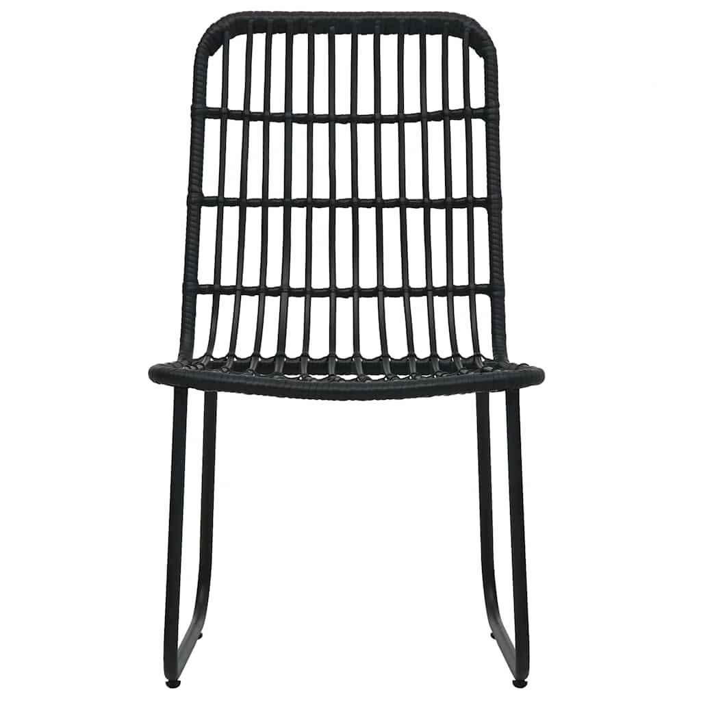 3060251 vidaXL 5 Piece Outdoor Dining Set Poly Rattan and Glass (2x48584+312162)