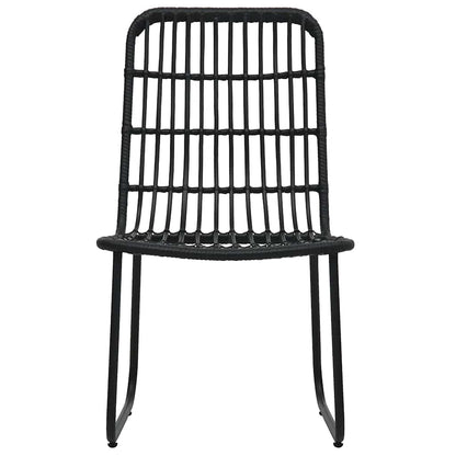 3060251 vidaXL 5 Piece Outdoor Dining Set Poly Rattan and Glass (2x48584+312162)