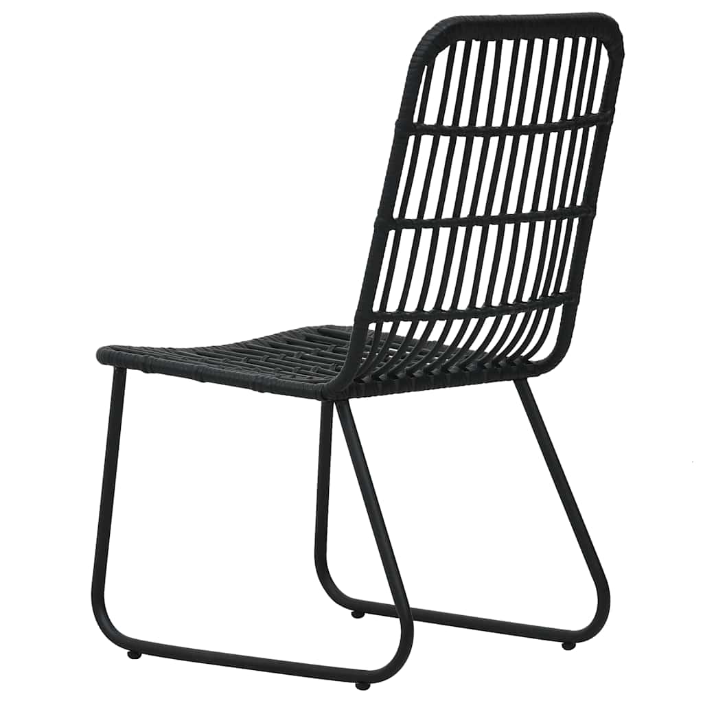 3060251 vidaXL 5 Piece Outdoor Dining Set Poly Rattan and Glass (2x48584+312162)