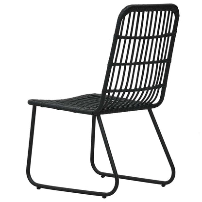 3060251 vidaXL 5 Piece Outdoor Dining Set Poly Rattan and Glass (2x48584+312162)