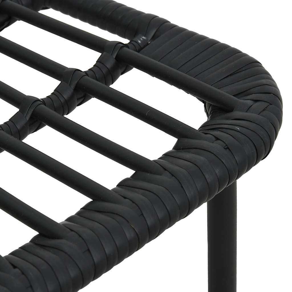 3060251 vidaXL 5 Piece Outdoor Dining Set Poly Rattan and Glass (2x48584+312162)