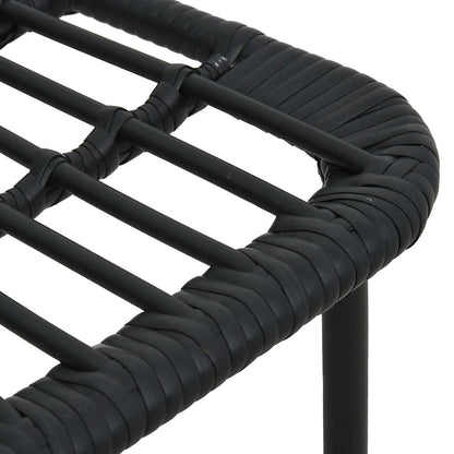 3060251 vidaXL 5 Piece Outdoor Dining Set Poly Rattan and Glass (2x48584+312162)