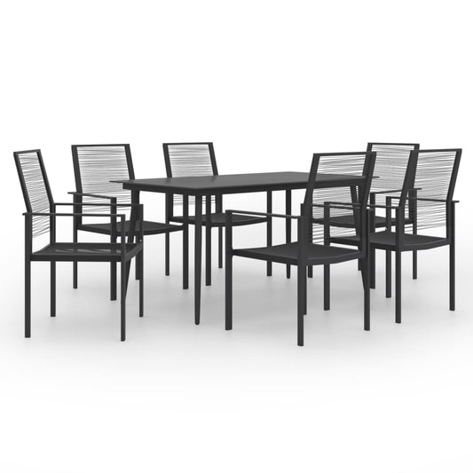 Dining Set | Black | Glass | Large | Durable | Dining Set | Rectangular