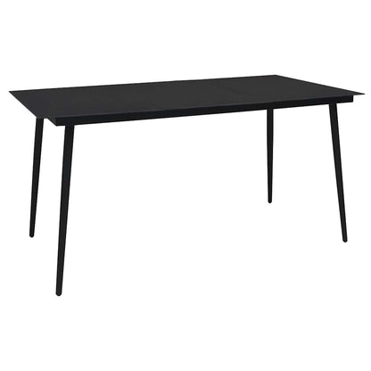 Dining Set | Black | Glass | Large | Durable | Dining Set | Rectangular