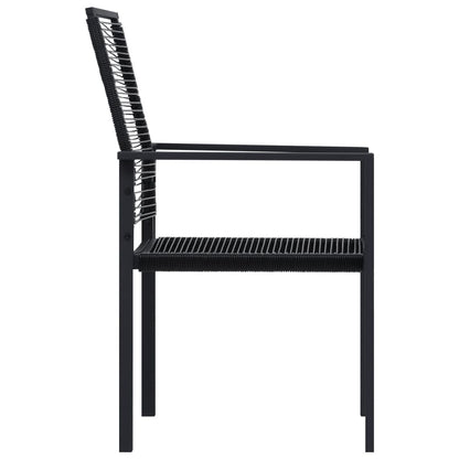 Dining Set | Black | Glass | Large |  Durable  | Garden Dining Set