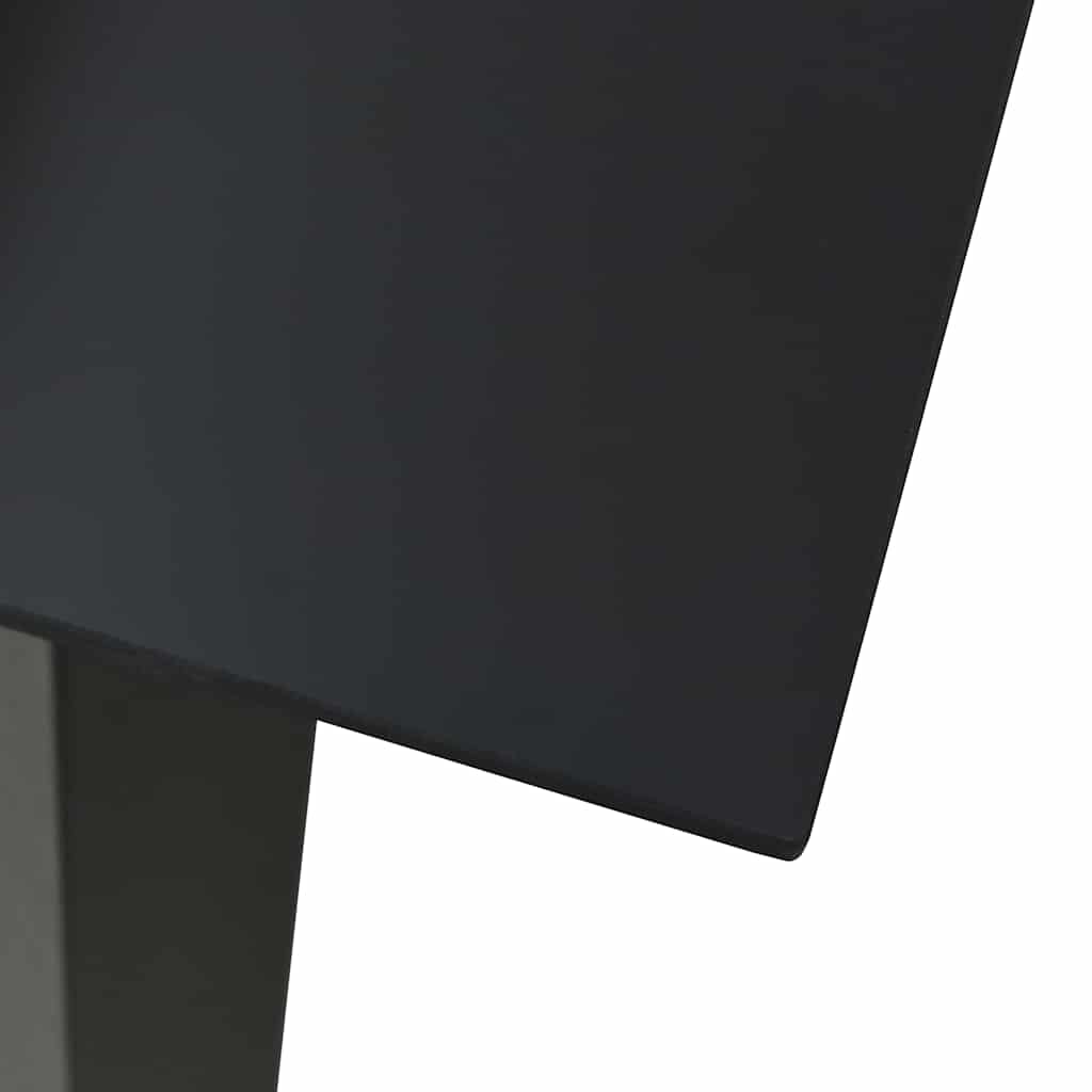 Dining Set | Black | Glass, Powder-coated steel, PVC hollow rattan