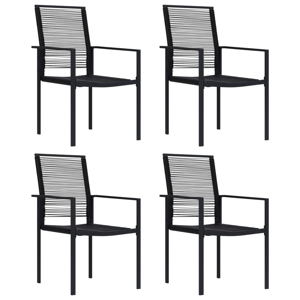Dining Set | Black | Glass | Medium | Durable | Garden Dining Set
