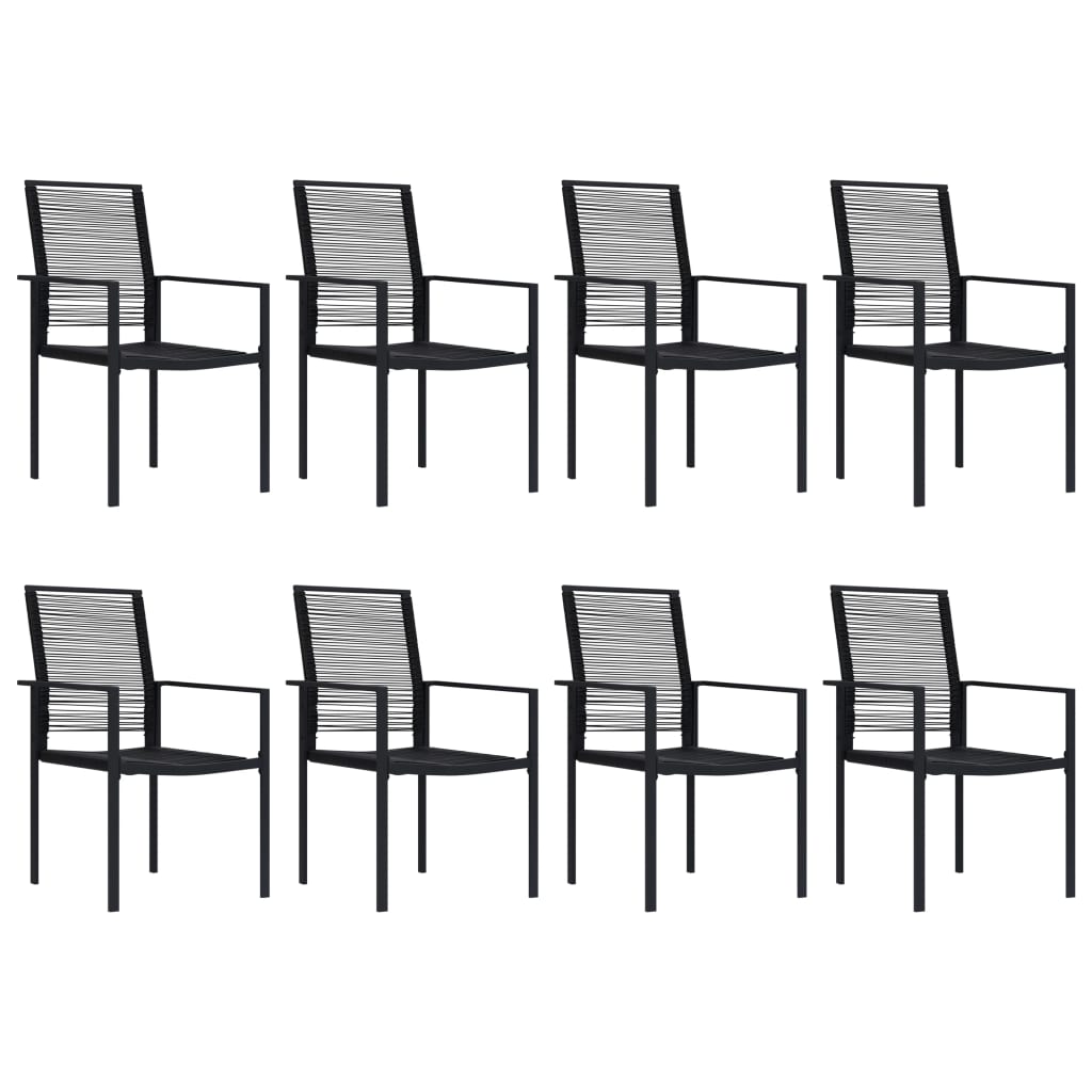 Dining Set | Black | Glass | Large | Seats Many | Garden Dining Set