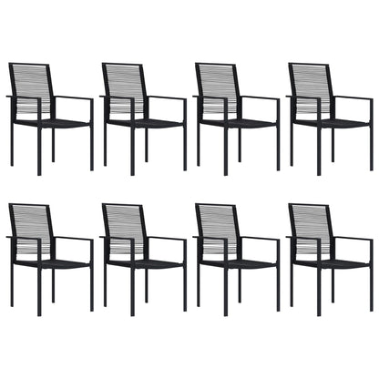 Dining Set | Black | Glass | Large | Seats Many | Garden Dining Set
