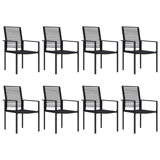 Dining Set | Black | Glass | Large | Seats Many | Garden Dining Set