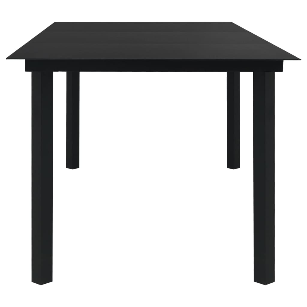 Dining Set | Black | Glass | Large | Seats Many | Garden Dining Set