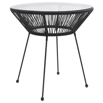 Dining Set | Black and Transparent