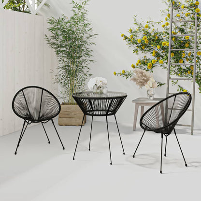 Dining Set | Black and Transparent