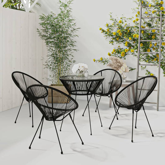 Dining Set | Black and Transparent