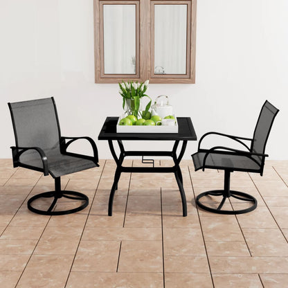 Dining Set | Anthracite, Grey | Powder-coated steel, Textilene | Medium