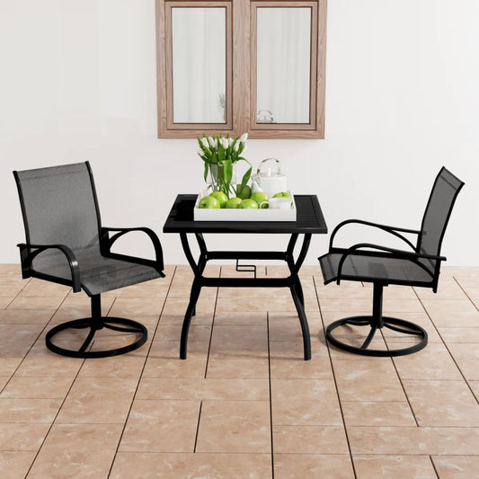 Dining Set | Anthracite, Grey | Powder-coated steel, Textilene | Medium