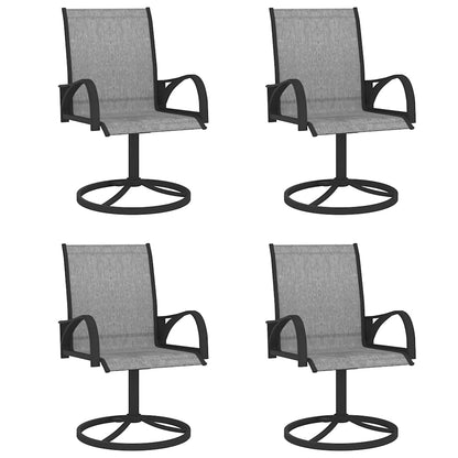 5 Piece Garden Dining Set Textilene and Steel