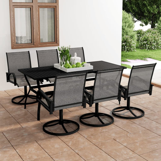 Dining Set | Anthracite, Grey | Powder-coated steel, Textilene