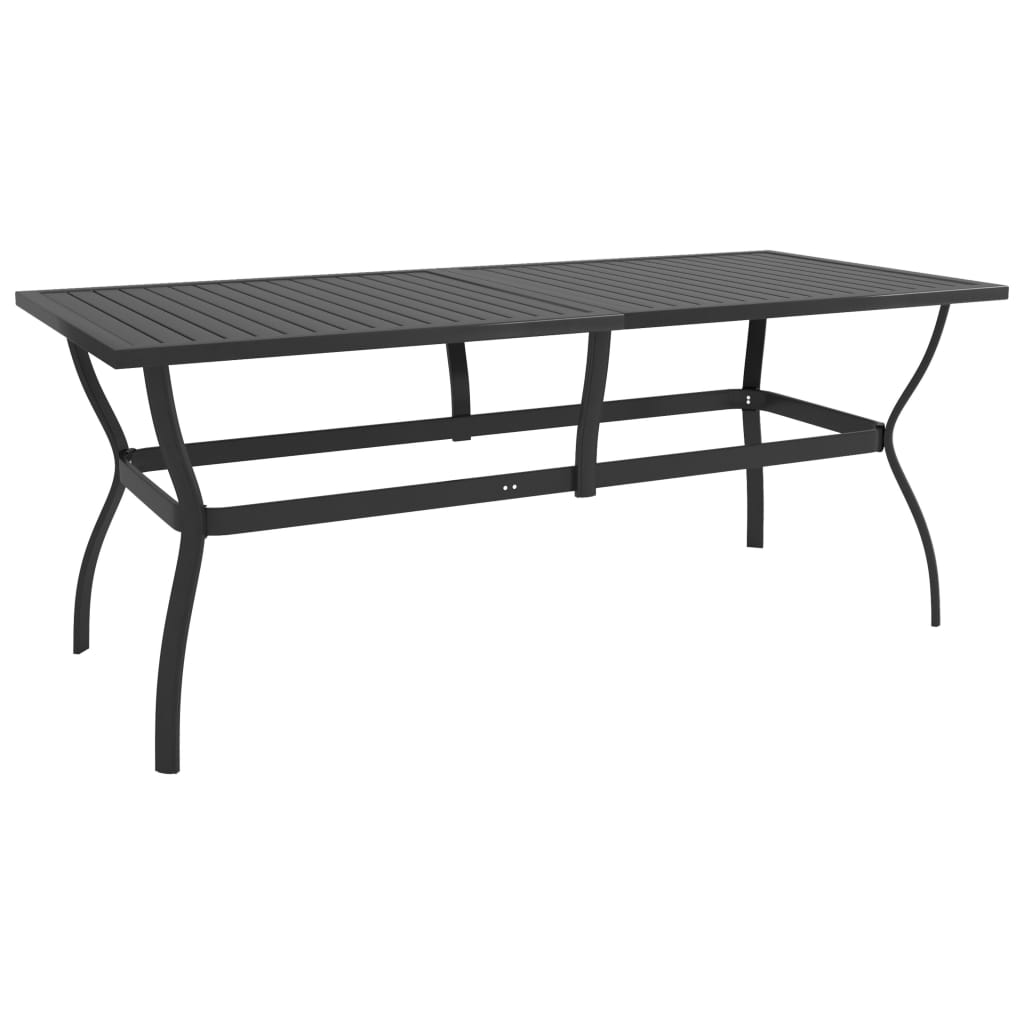 Dining Set | Anthracite, Grey | Textilene, Powder-Coated Steel | Large
