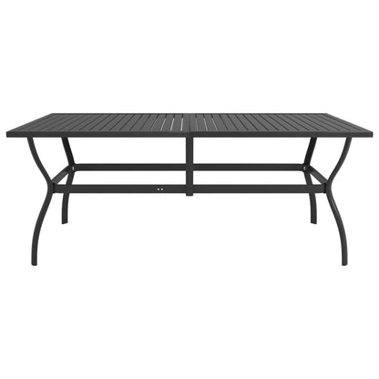 Dining Set | Anthracite, Grey | Textilene, Powder-Coated Steel | Large