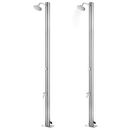 Garden Shower 215 cm Stainless Steel
