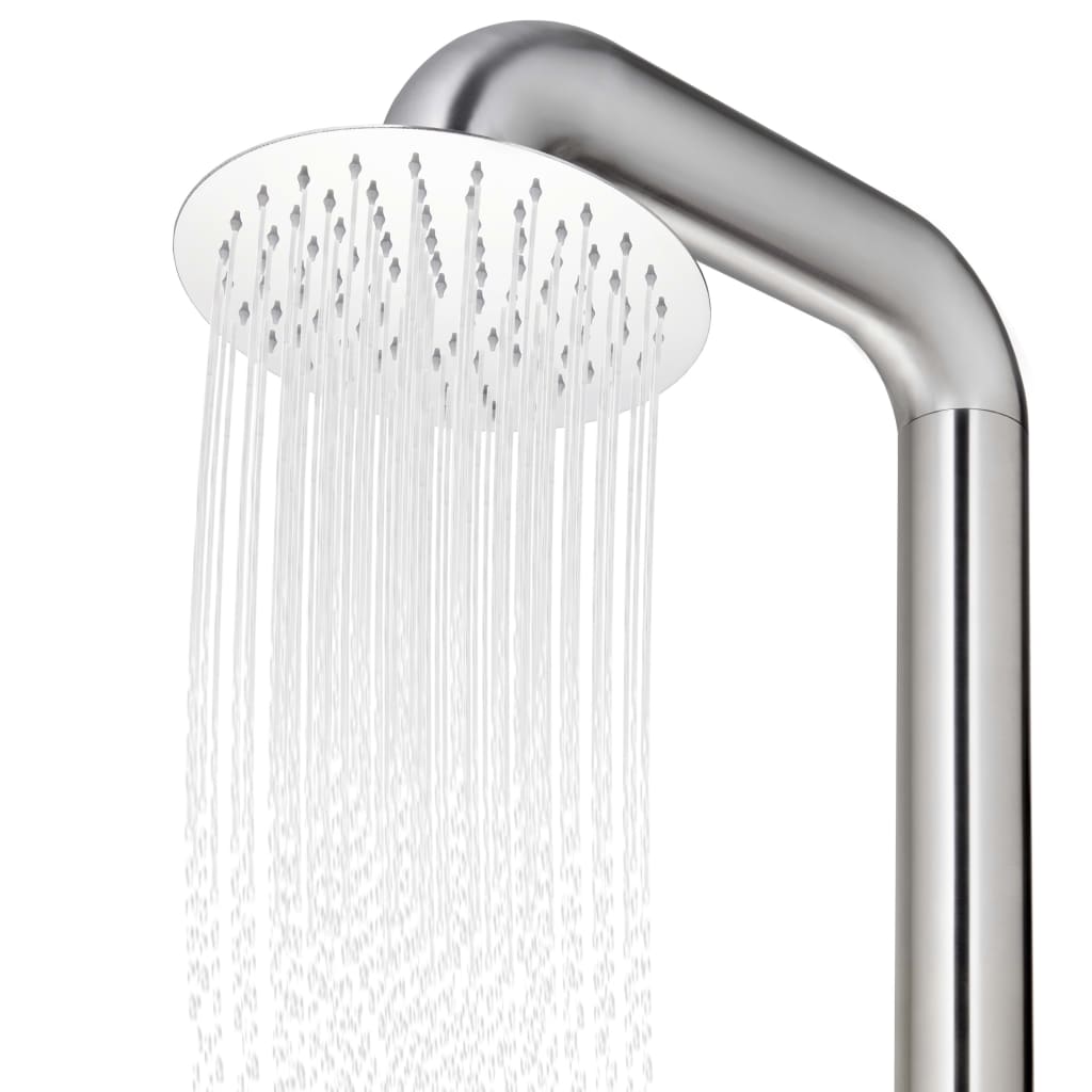Garden Shower 225 cm Stainless Steel