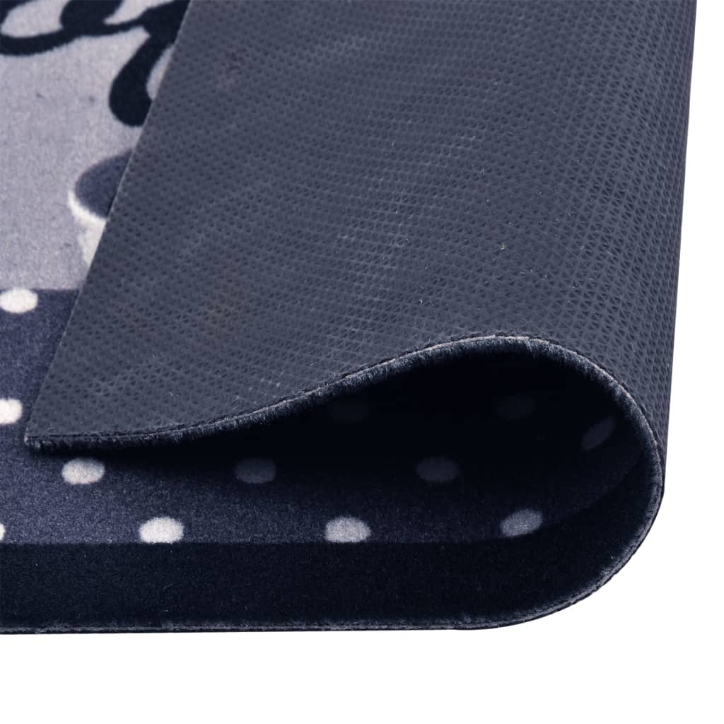 Kitchen Carpet Washable Coffee Blue 60x180 cm