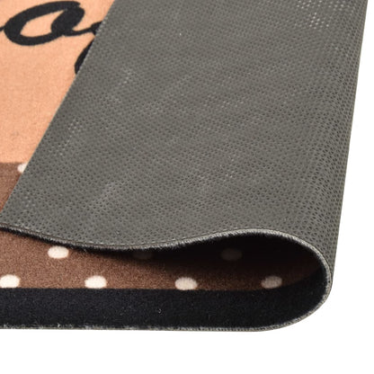 Kitchen Carpet Washable Coffee brown 60x300 cm