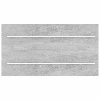 804849 vidaXL 2 Piece Bathroom Furniture Set Concrete Grey Engineered Wood