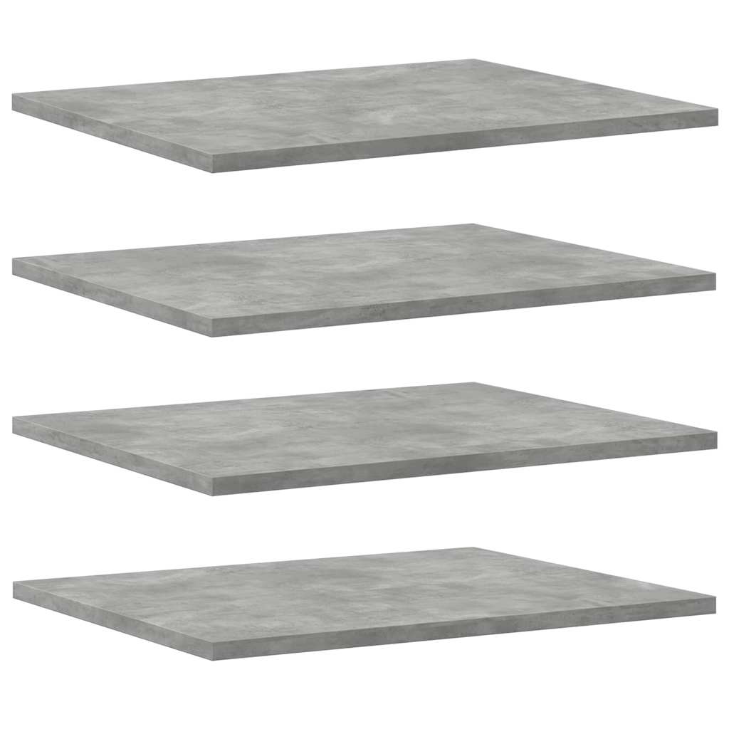 805195 vidaXL Bookshelf Boards 8 pcs Concrete Grey 40x50x1,5 cm Engineered Wood