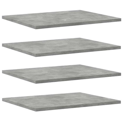 805195 vidaXL Bookshelf Boards 8 pcs Concrete Grey 40x50x1,5 cm Engineered Wood