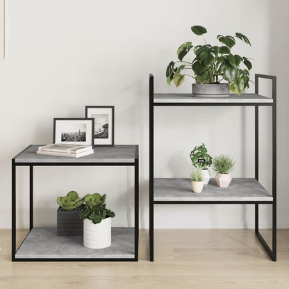 805195 vidaXL Bookshelf Boards 8 pcs Concrete Grey 40x50x1,5 cm Engineered Wood