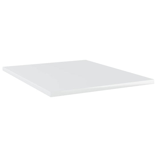805197 vidaXL Bookshelf Boards 8 pcs High Gloss White 40x50x1,5 cm Engineered Wood