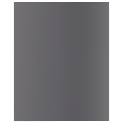 Bookshelf Boards 8 pcs High Gloss Grey 40x50x1.5 cm Engineered Wood