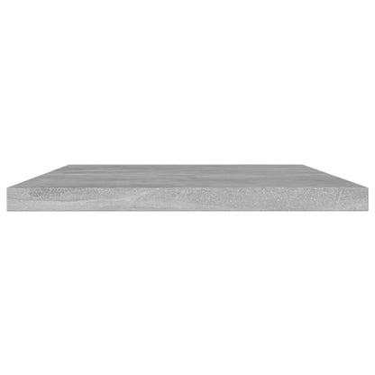 Bookshelf Boards 4 pcs Concrete Grey 60x10x1.5 cm Engineered Wood