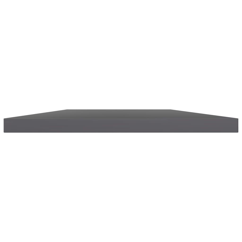 805264 vidaXL Bookshelf Boards 4 pcs High Gloss Grey 60x40x1,5 cm Engineered Wood