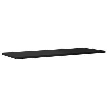 Bookshelf Boards 8 pcs High Gloss Black 80x30x1.5 cm Engineered Wood