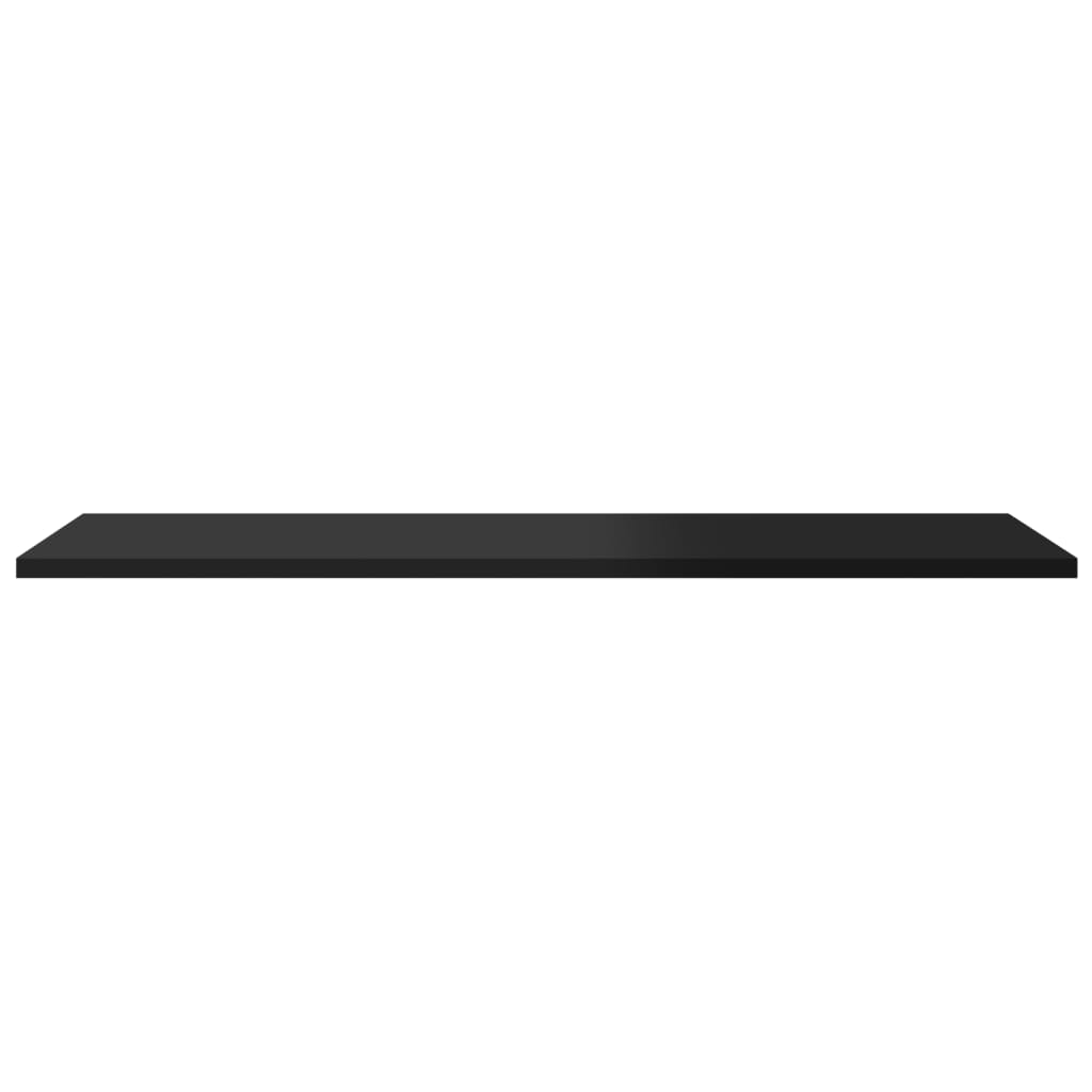 Bookshelf Boards 8 pcs High Gloss Black 80x30x1.5 cm Engineered Wood