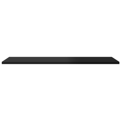 Bookshelf Boards 8 pcs High Gloss Black 80x30x1.5 cm Engineered Wood