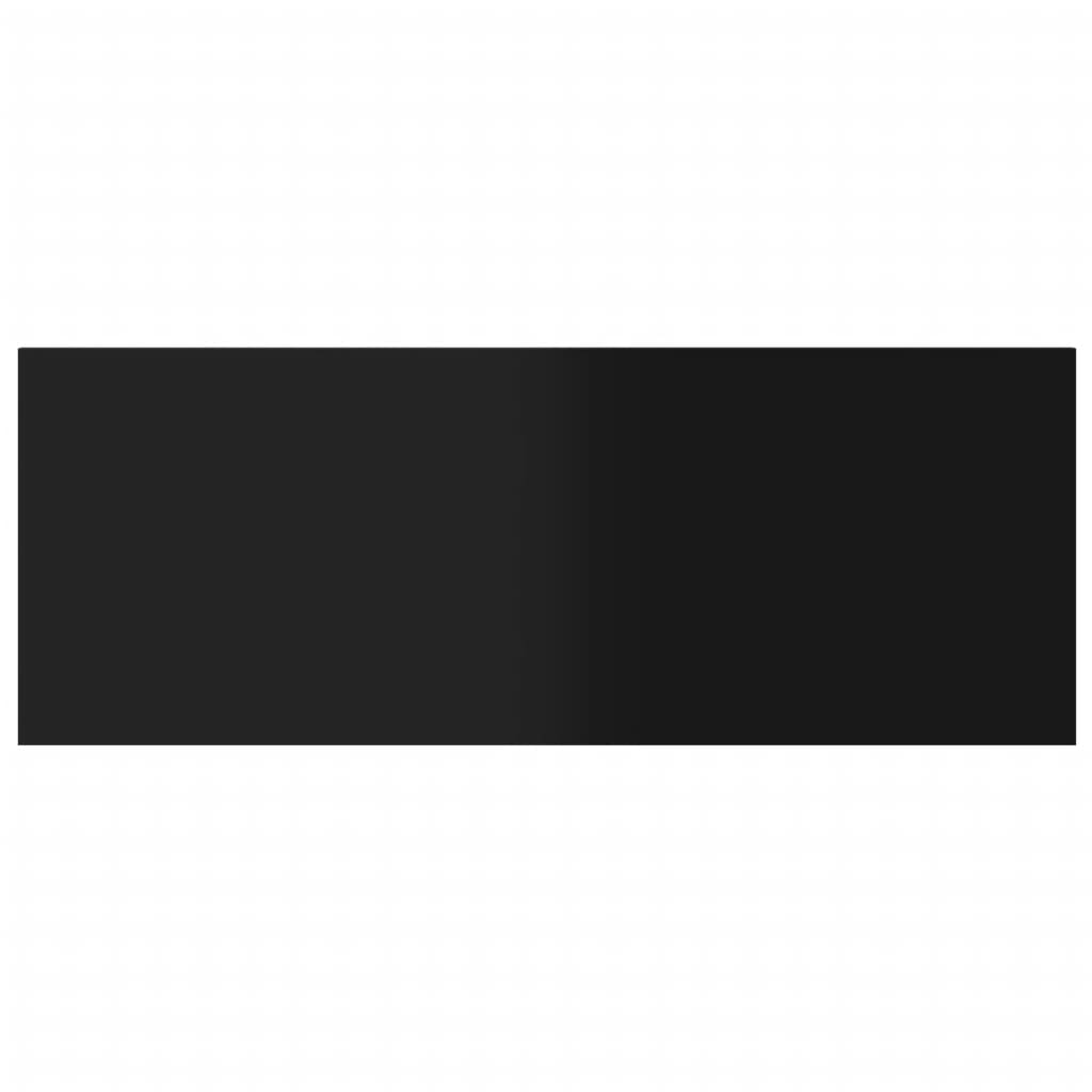 Bookshelf Boards 8 pcs High Gloss Black 80x30x1.5 cm Engineered Wood