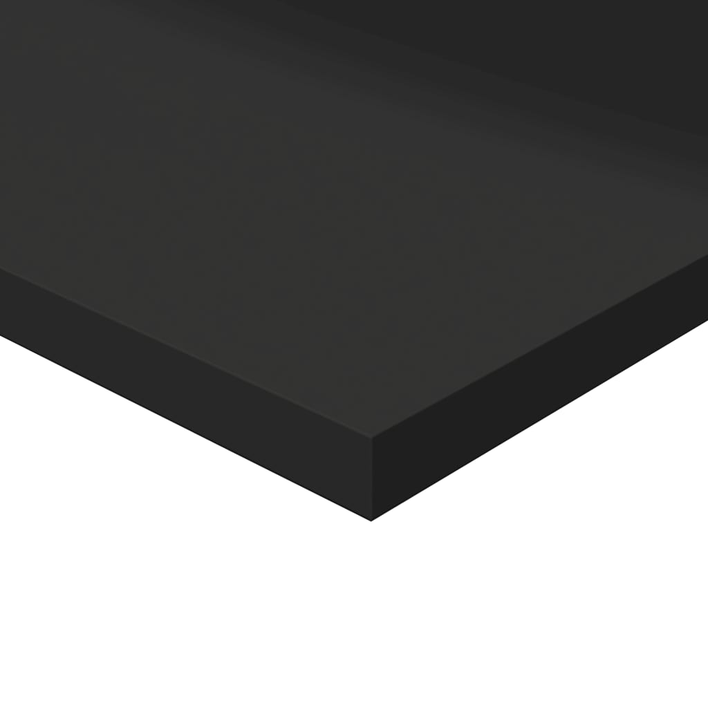 Bookshelf Boards 8 pcs High Gloss Black 80x30x1.5 cm Engineered Wood